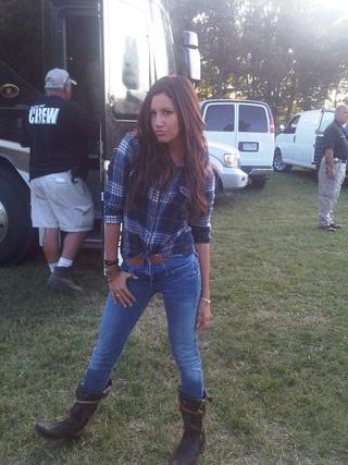 Ashley Tisdale at a rodeo