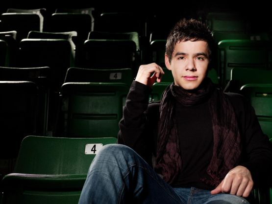 David Archuleta sitting in the arena seats