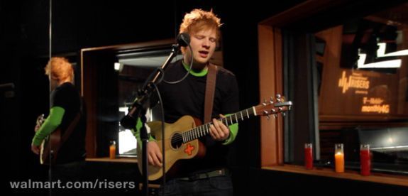 Ed Sheeran on Walmart Risers