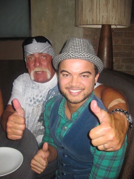 Guy Sebastian and Hulk Hogan at Tao