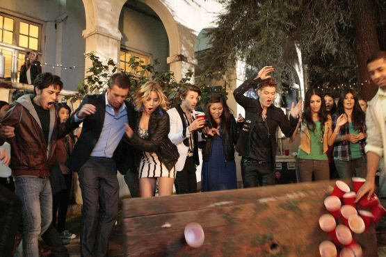 Hot Chelle Rae party on the set of their 'Honestly' music video