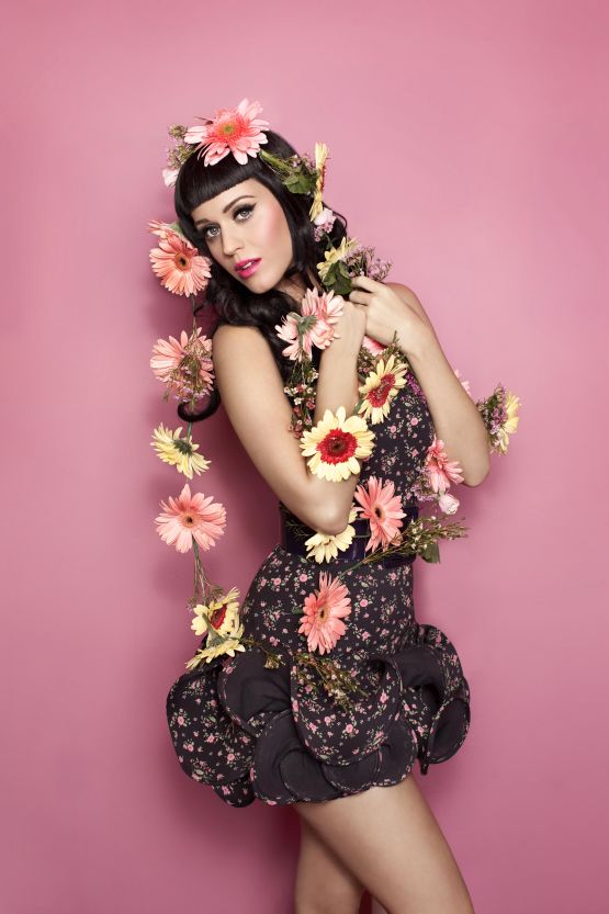 Katy Perry in flowers