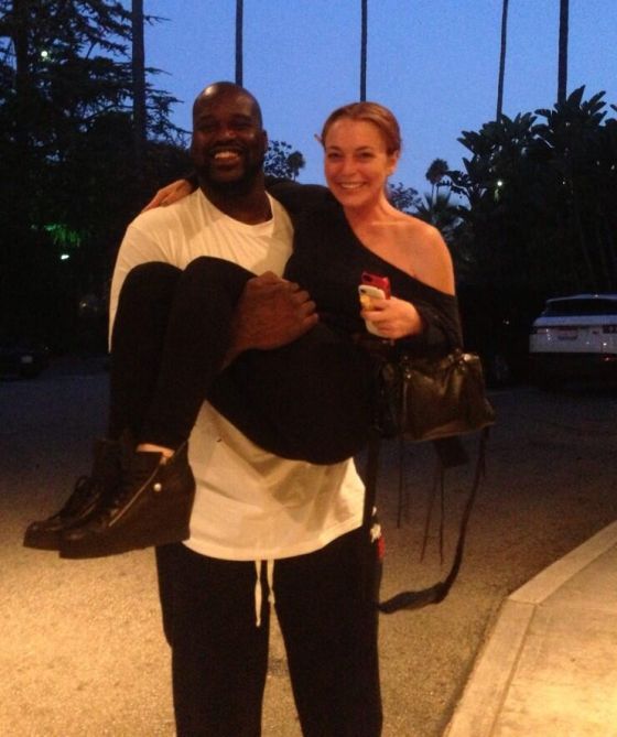 Lindsay Lohan and Shaq