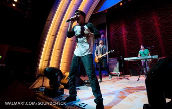 Mitchel Musso on the Walmart Soundcheck stage