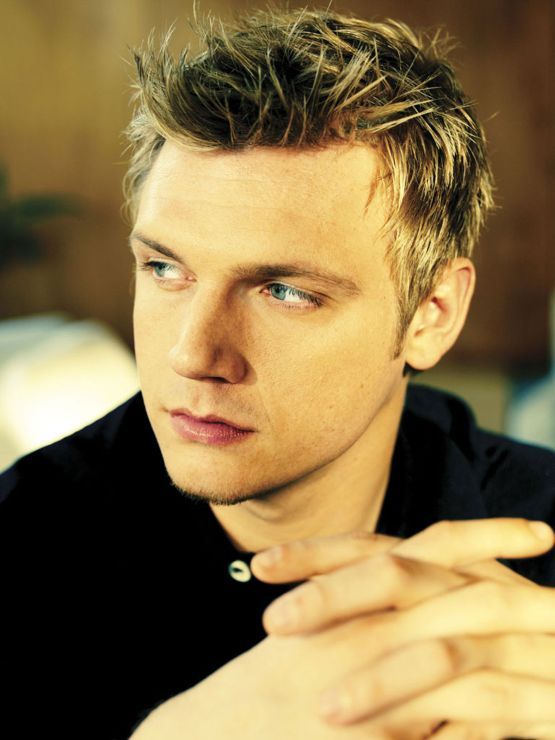 closeup of Backstreet Boys member Nick Carter