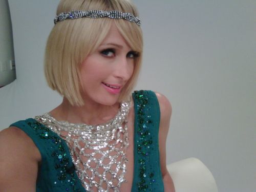 Paris Hilton on the 'My New BFF' set at MTV