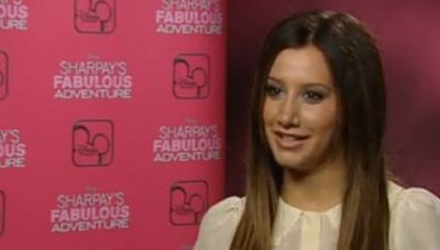 Ashley Tidsale talks about Cheryl Cole during a press junket for 'Sharpay's Fabulous Adventure'