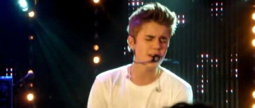 Justin Bieber performs live