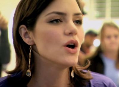 Katharine McPhee, seen here wearing earrings, turns to Twitter to share her thoughts on the Sandy Hook Elementary School mass shooting tragedy