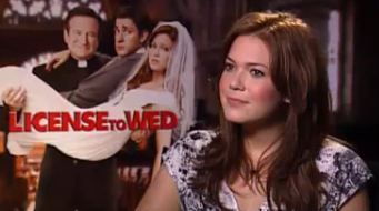 Mandy Moore talks about her role in 'License to Wed' during a press junket