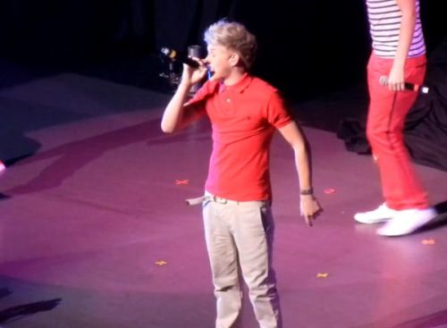 One Direction member Niall Horan live