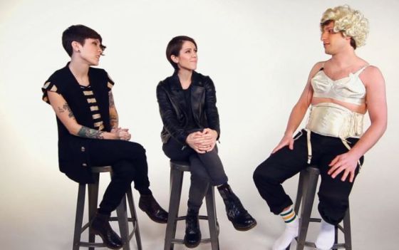 Tegan and Sara with Andy Samberg