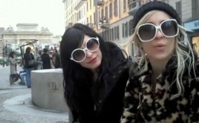 Lisa and Jess Origliasso of The Veronicas in Italy